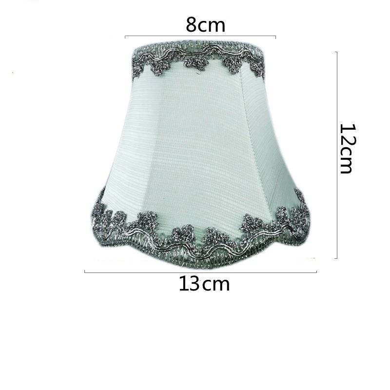 European Style Chandelier Lamp Shade Modern Clip On Droplight Wall Lamp Simple Chandelier Clip Fabric Drum Lamp Shade DIY Decor