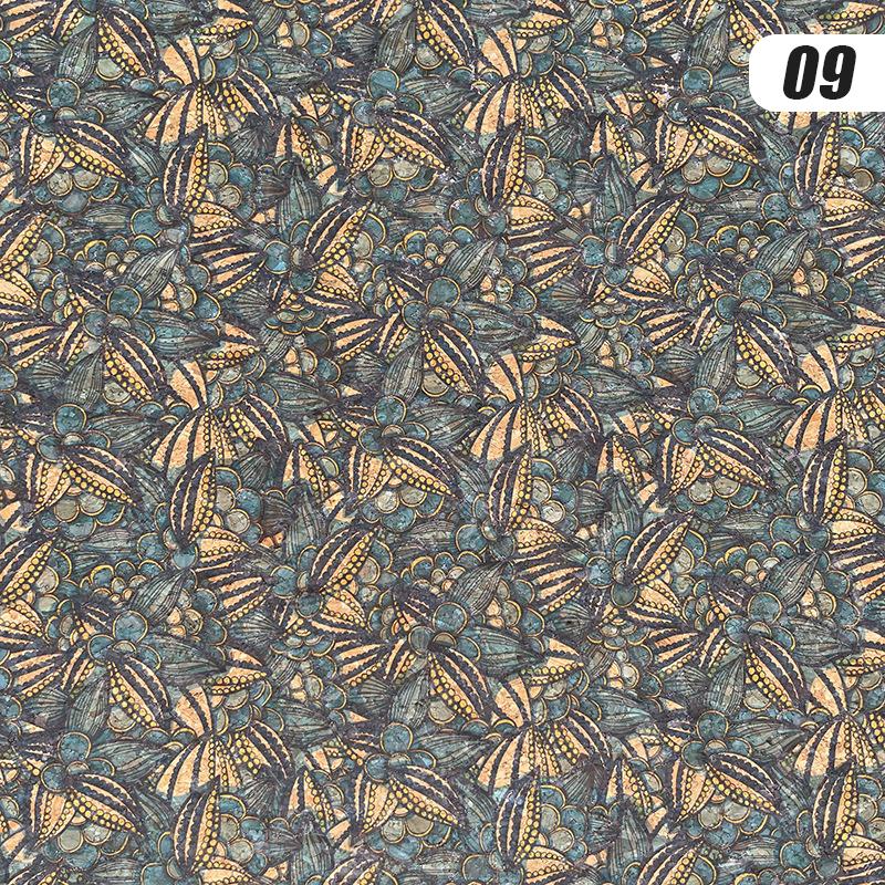 100x135cm Tkanina z nadrukiem korkowym Sztuczna skóra Wodoodporna Kolorowa Miękka Tkanina Korkowa Sofa Samochód Torba Dekor Mebli DIY Szycie Rzemiosło
