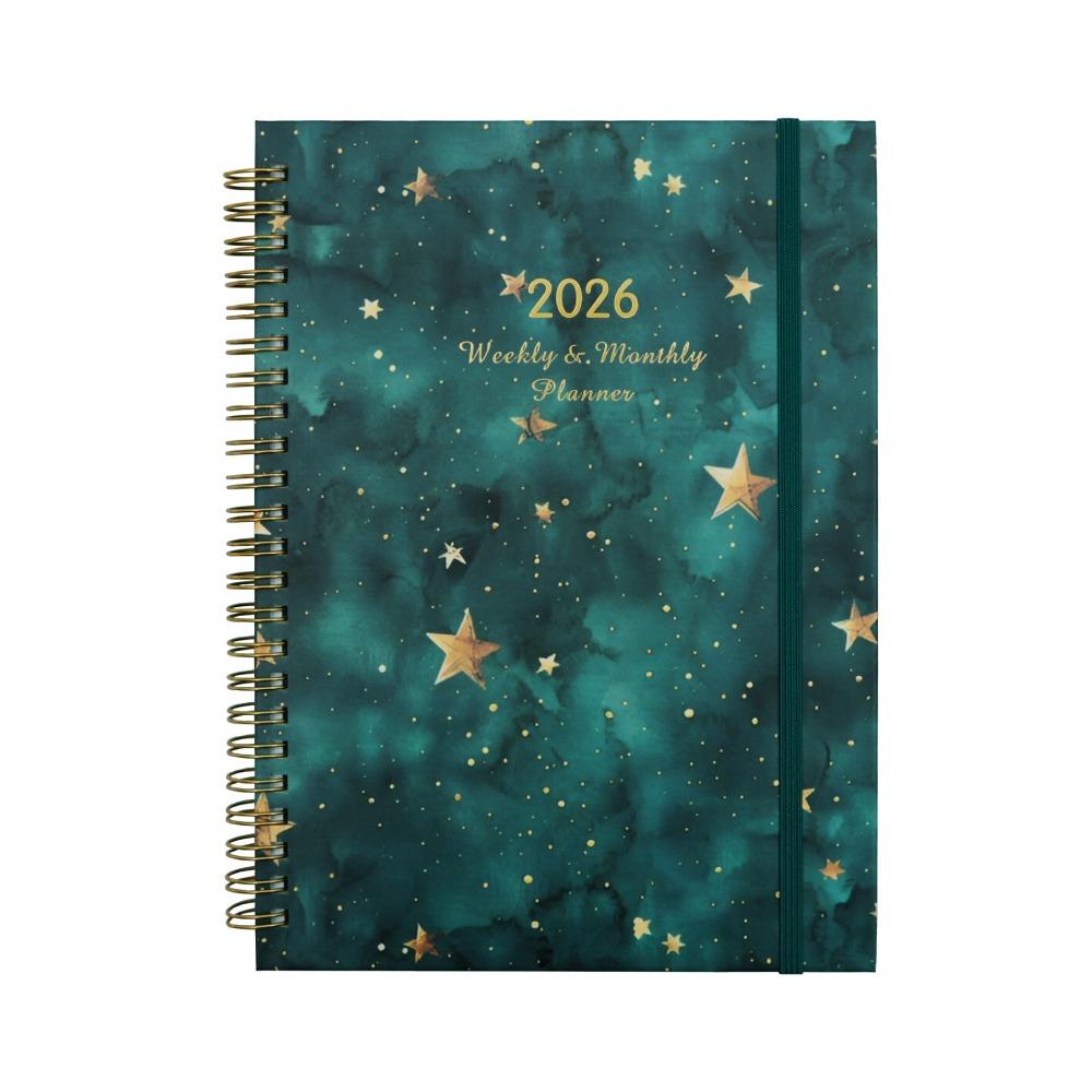 Wear-resistant 2026 Schedule Planner Notepad 12 Months To-do List Notebook  School