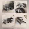 Punch-Free Hair Dryer Holder: Bathroom Storage Rack and Winding Bracket