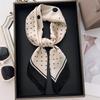 2026 Neues Florales Muster Satin Seiden Schal 70cm Kleines Quadratisches Halstuch Damen Vielseitiges Dekoratives Bandana