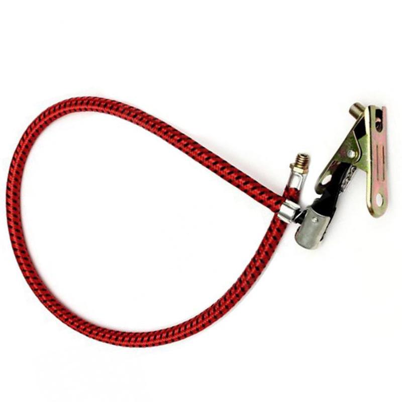 1/2PCS 60cm Bike Motorcycle Inflator Hose Pump Extension Tube with Clip UK Nozzle Adapter for Air Pump