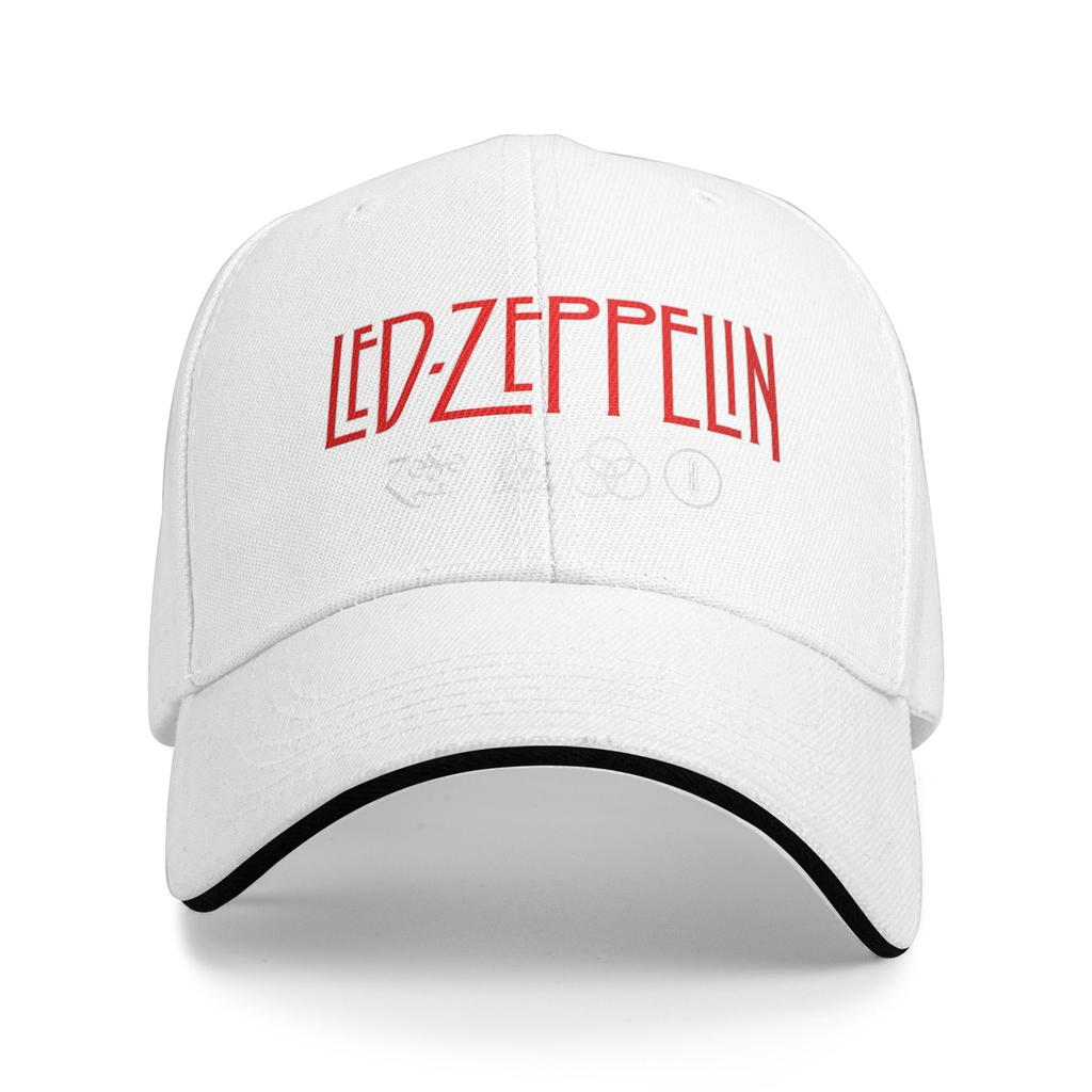 Led Zeppelin US Tour 1975 Baseball Cap  Y2k Retro UnisexTeens Trucker Hat Sunscreen Design Outdoor Gym Baseball Caps