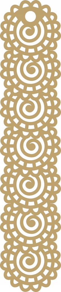 A7 Pendant openwork decoration gray 18x90