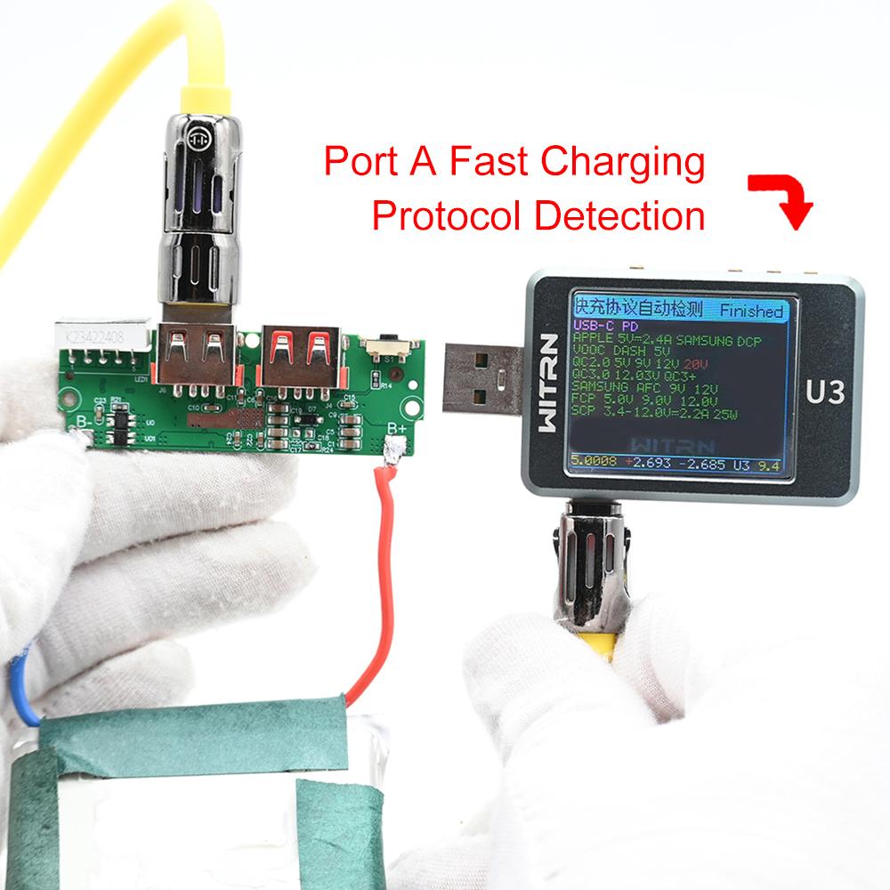 22.5W Fast Charging Module for DIY Power Bank PD QC VOOC 3.7V Lithium Battery Charger Board Circuit Protection with LED Display