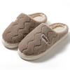Cotton slippers men's winter new home warm cotton shoes couple velvet cotton mop non-slip silent wool slippers