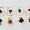 Japonská Harajuku Pokerová Kovová Sada Broží: Osmidílný sada odznaků na límec a klopu