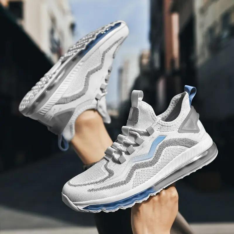 Mesh Upper Breathable Man Casual Sneaker Cushioned Insole Size 9 Simple On Sale Lightweight HikingTrekking Sports Shoes for Men