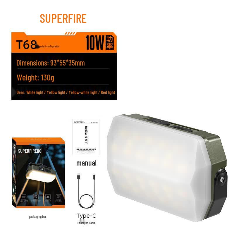Shenhuo T68 Magnetic Rechargeable LED Camping Light