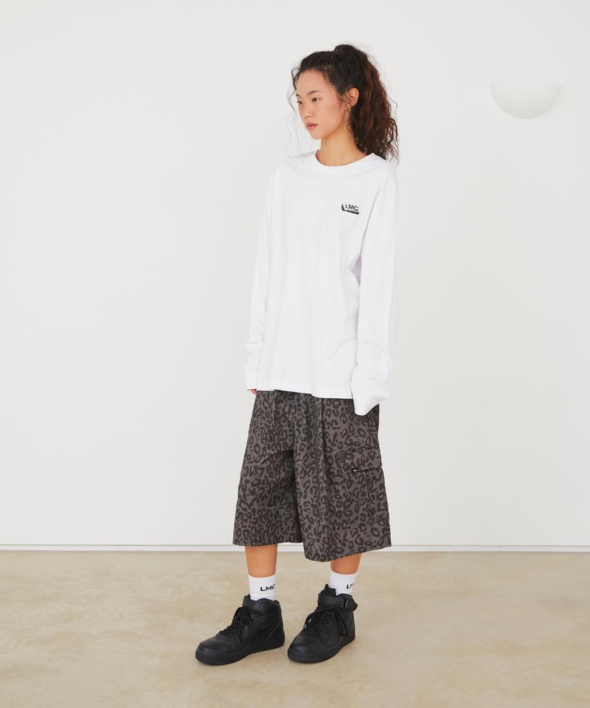 LMC Unbalance Globe Long Slv Tee White