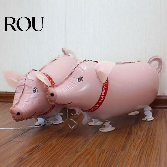 Balloon Toy Leak-proof Reusable Self Sealed Realistic Standing Children Aluminum Foil Playing No Odor Walking Animals Kids Festival