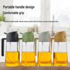 Large Capacity Leak-Proof Oil Spray & Pour Pot with Cover and Handle