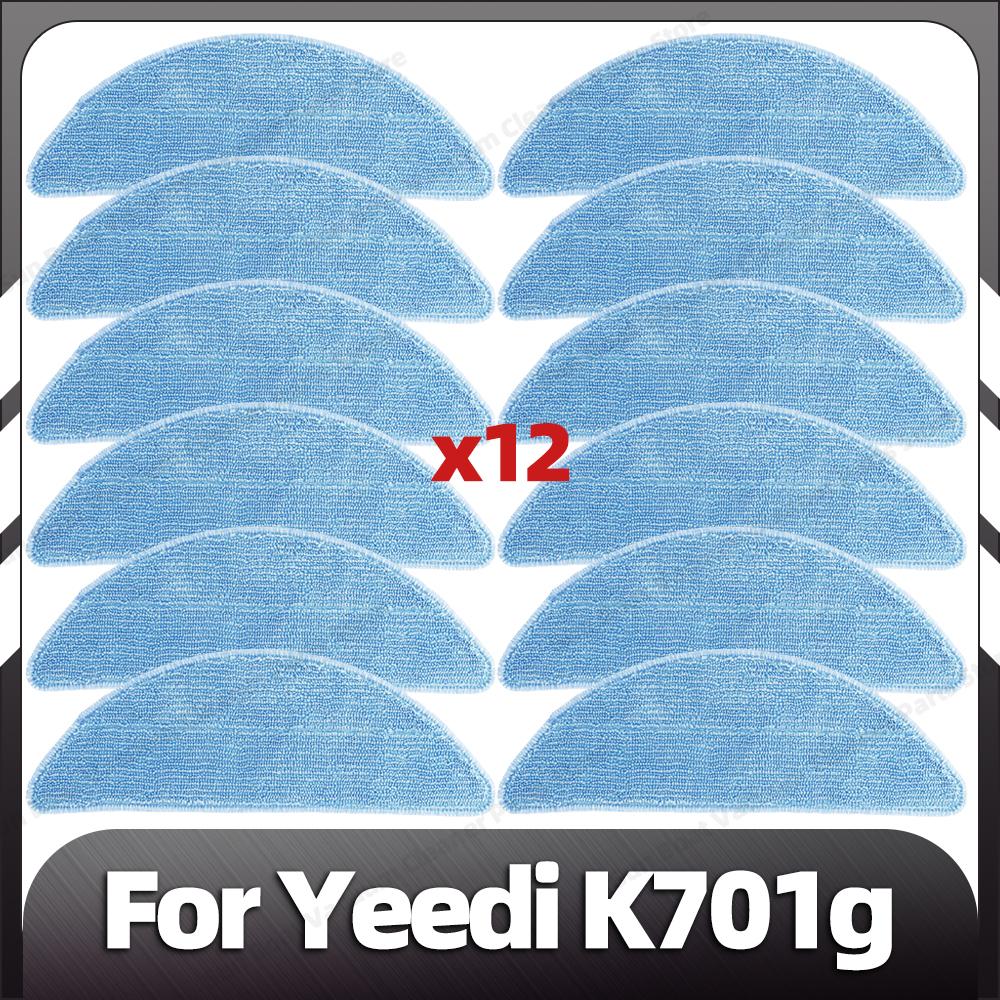 Compatible for Yeedi K701g Replacement Main Roller Side Brush HEPA Filter Mop Pads Spare Parts Accessories