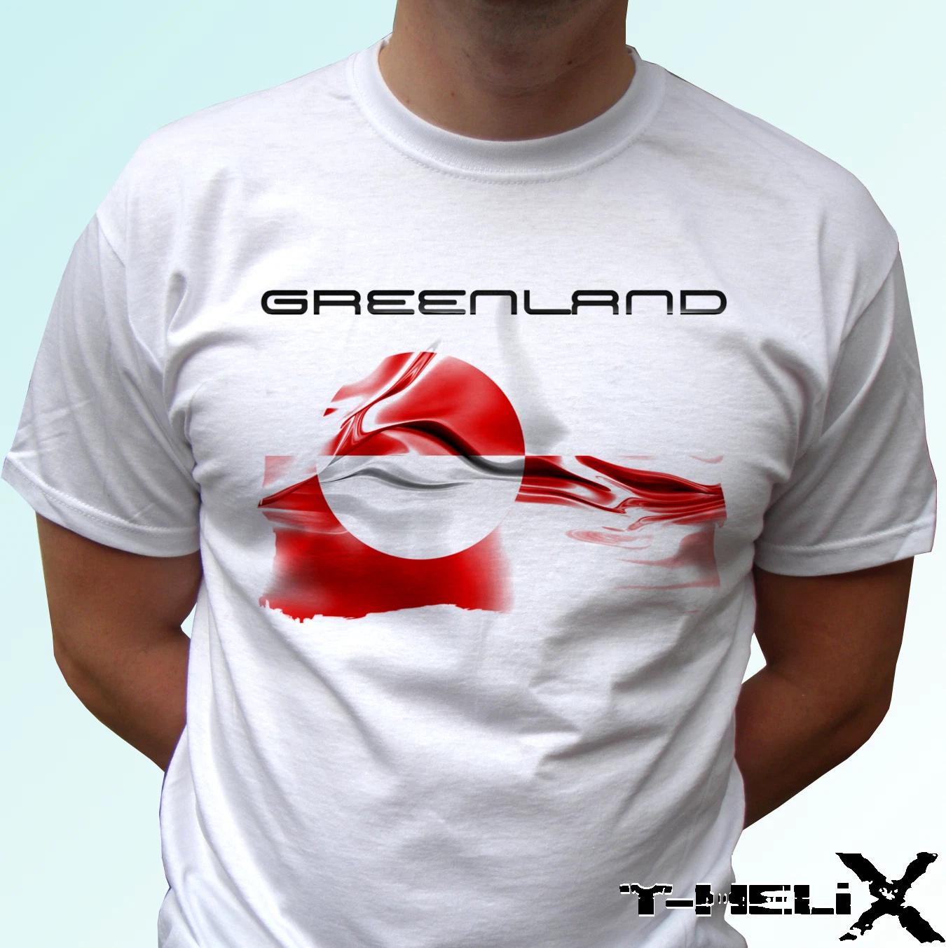 

Greenland Flag - white kids boys T-Shirt top country design - s s kids & baby 130