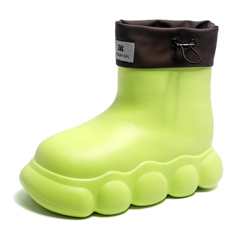 

Новая модная женская непромокаемая обувь с защитой от дождя, милые женские непромокаемые сапоги, устойчивая к износу на открытом воздухе 41 зелёный