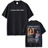 Singer Lana Del Rey Print T Shirt Unisex Women Fashion Hip Hop Tshirt Streetwear Harajuku Casual Short Sleeve Oversized T Shirts