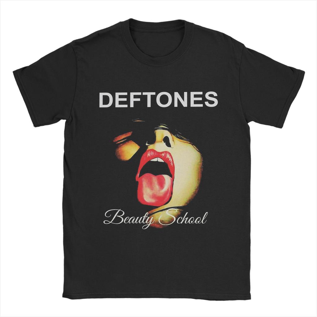 Men Vintage Rock and Rolls Deftones  T Shirts  Cotton Clothing Awesome Short Sleeve Crewneck Tee Shirt Big Size T-Shirts