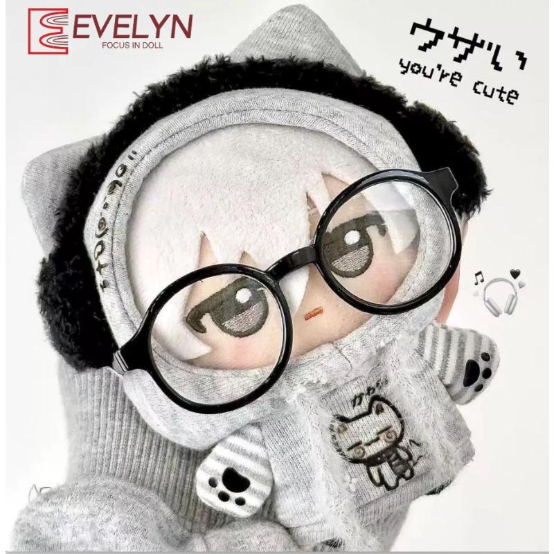 Evelyn 10CM Doll's Clothes Grey Hoodie Accessories Anime Cartoon Cotton Stuffed Toy Doll Fashion Sweater No Doll