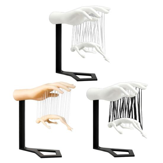 Suspended Hand Dude Figurine 3D Printed Floating Man Statue Sculpture Artistic Modern Home Office Shelf Desk Decoration Ornament