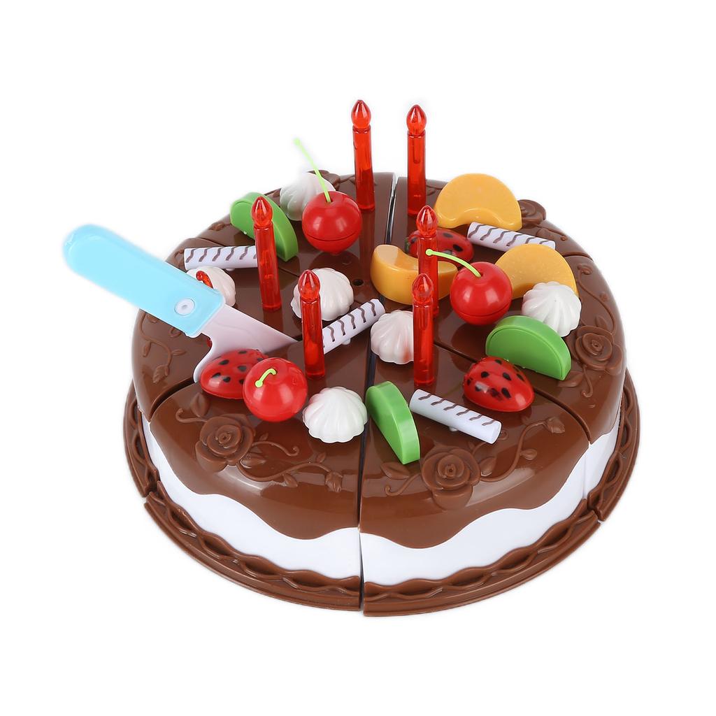 Spielzeug-Geburtstagskuchen-Set Geburtstagskuchen-Spielzeugset für Kinder ab 3 Jahren