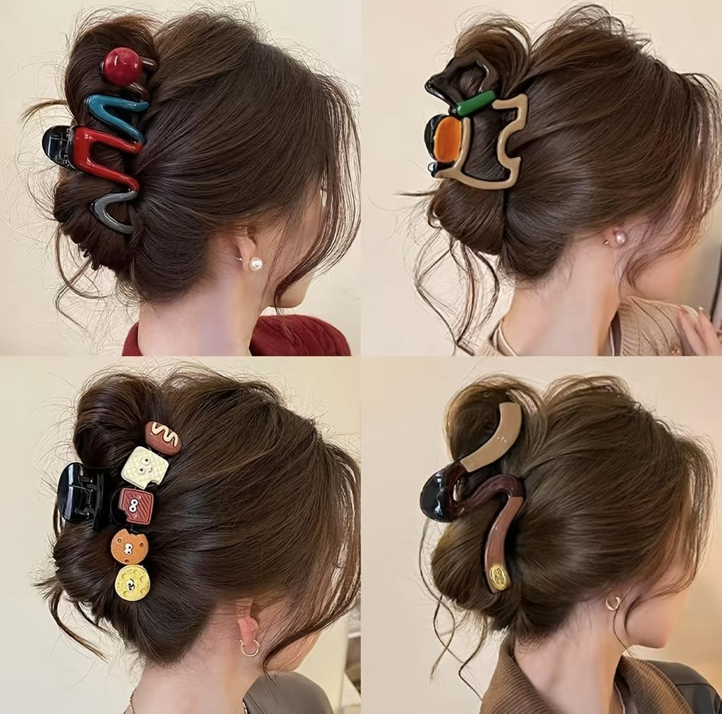 Cute Cartoon Claw Clip Character Hair Accessories Hair Grip Fashion Hair Clamp Suitable for All Hair Types Daily Wear Party Use