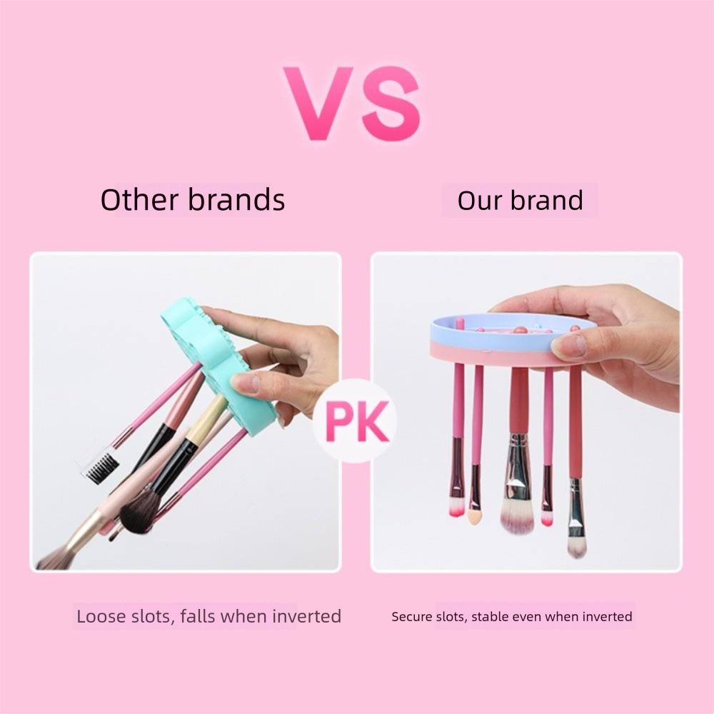 Silicone Makeup Brush Cleaning Box 2 in 1 Portable Make Up Tool Scrubber Box Two-sided Multifunction Washing Brush Pad for Women
