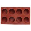 1 buc. 8 găuri, forma rotundă de ceașcă, pentru mousse, pentru prăjituri, 3D, din silicon, pentru cupcakes, lucrate manual, pentru budincă de jeleu, pentru prăjituri, pentru săpun, unelte de coacere