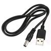 USB Cable 55mm / 21mm 5V DC Barrel Power Cable (Black 75cm),zxl