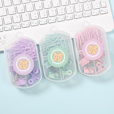 Kreatives Clip-Set mit langem Schwanz – süßes Briefpapier mit rundem Kopf und Ticket-Clips