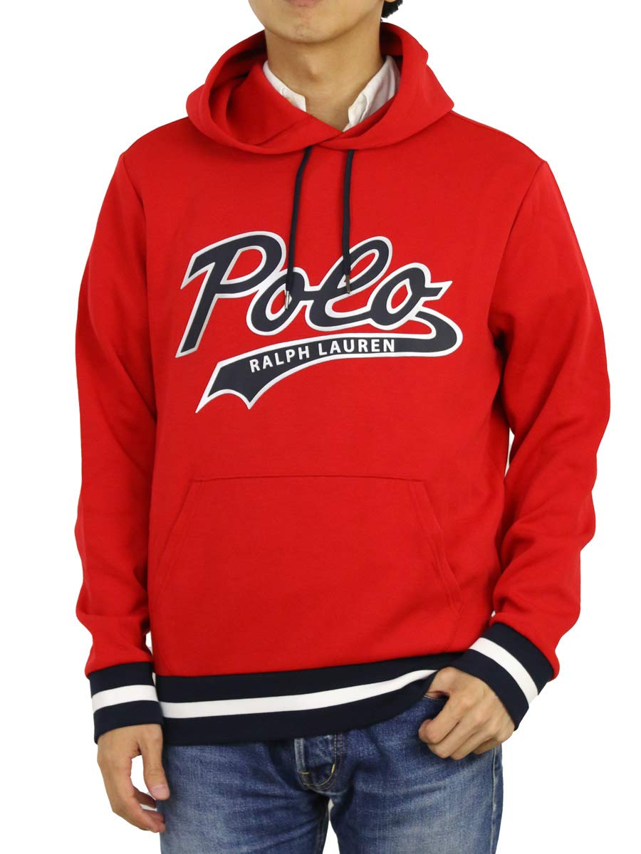 

POLO RALPH LAUREN Logo Print Pullover Size Red Men s Hoodie, Small, (Product Code 0102820)