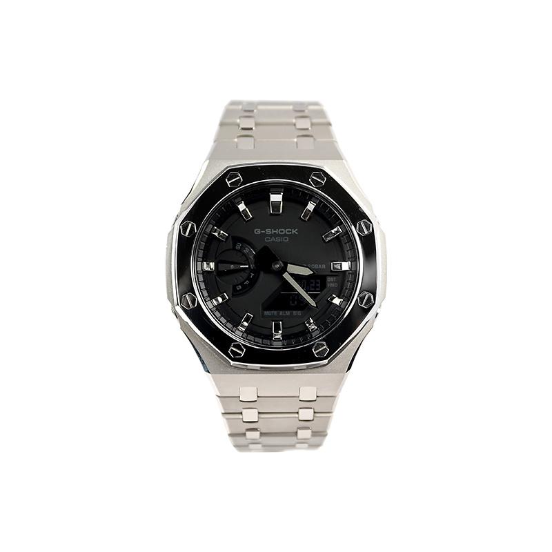 CASIO Customized watch modified series sand series Quartz Steel Strap same style for men and women black dial GA-2100-1A GA-2100-1A1