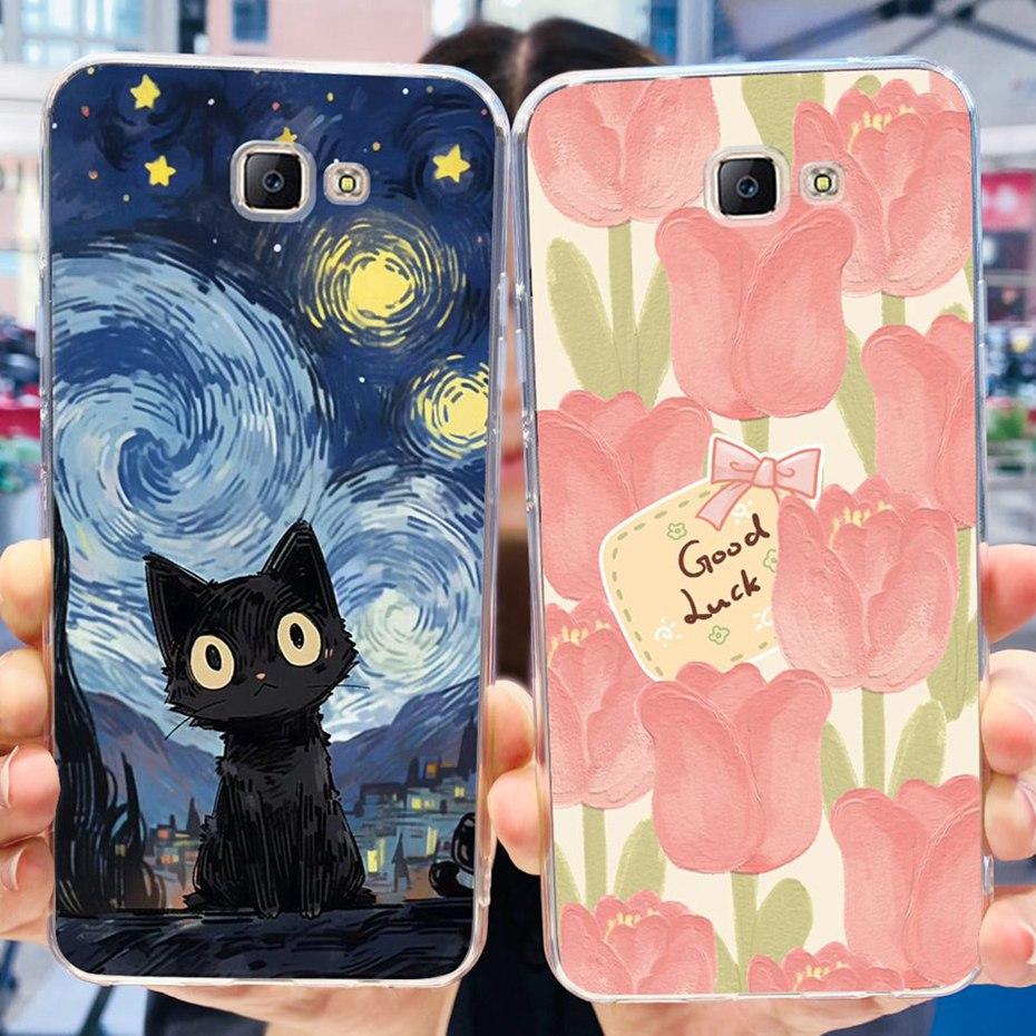 Lovely Painted Case For Samsung Galaxy J7 Prime On7 (2016) G610F G610Y Soft Silicone TPU Cover For Samsung J7Prime 2 Phone Cases