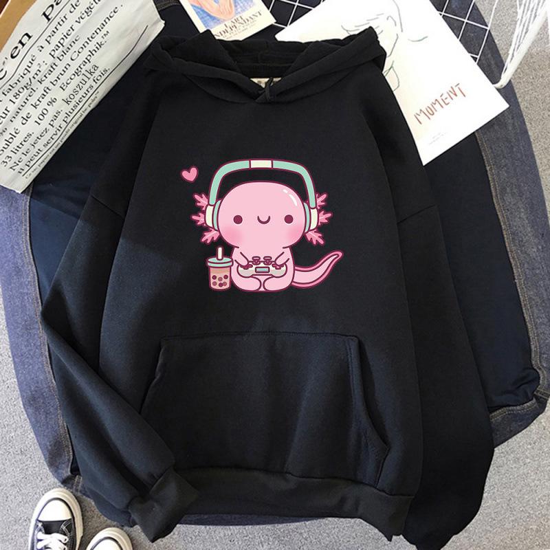 Axolotl Gamer Fun Hoodie