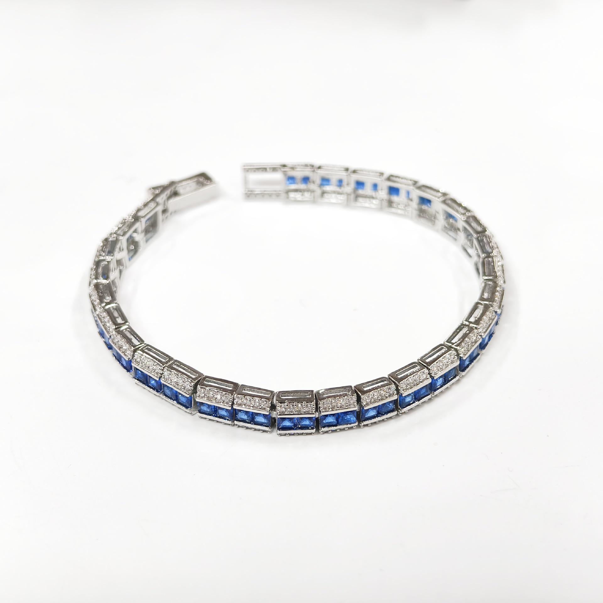 Gesi En High-End European-American Style Red Zircon Bracelet - Versatile Fashion Jewelry Ornament