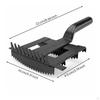 Livestock Grooming Brush DoubleSided Metal Comb with Curved Handle Serrated Curry for Farmers,
