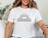 Sunrise Ocean Waves Graphic T-Shirt and Kids Tshirt, Minimalist Beach Sunrise Design, Casual Summer Wear for All