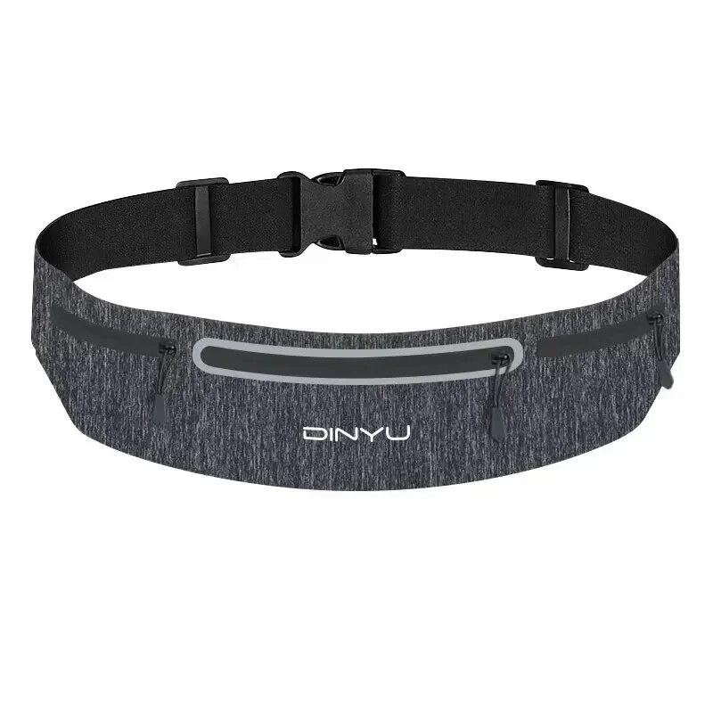 

Спортивная поясная сумка, поясная сумка, регулируемый кошелек для мужчин и женщин, сумка для бега, пояс, портативный держатель для телефона, сумка для тренажерного зала One Size светло-серый