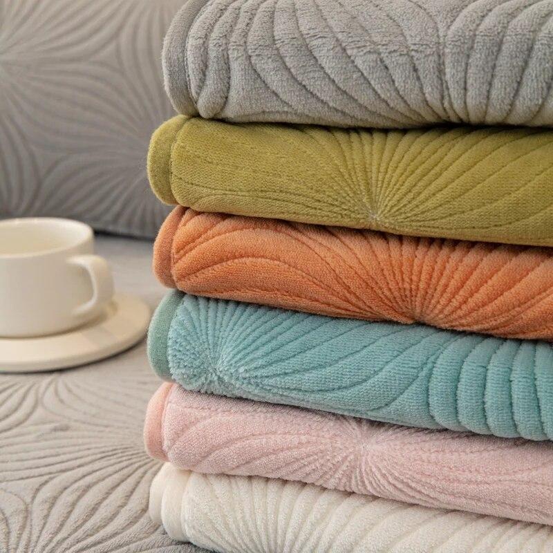 Thicken Plush Sofa Håndkle Nordic Universal Sofatrekk Sklisikkert kombinasjonssofatrekk Sofahåndkle til stuen Home Decor