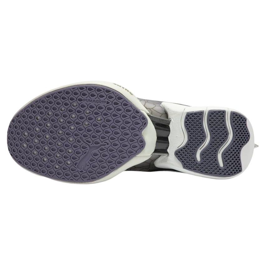 Puma Fast-R Nitro Elite Racing Sports Fabric Slip-Resistant Durable Low-Top Marathon Running Shoes Men Sneaker Gray Green Purple 377946-02