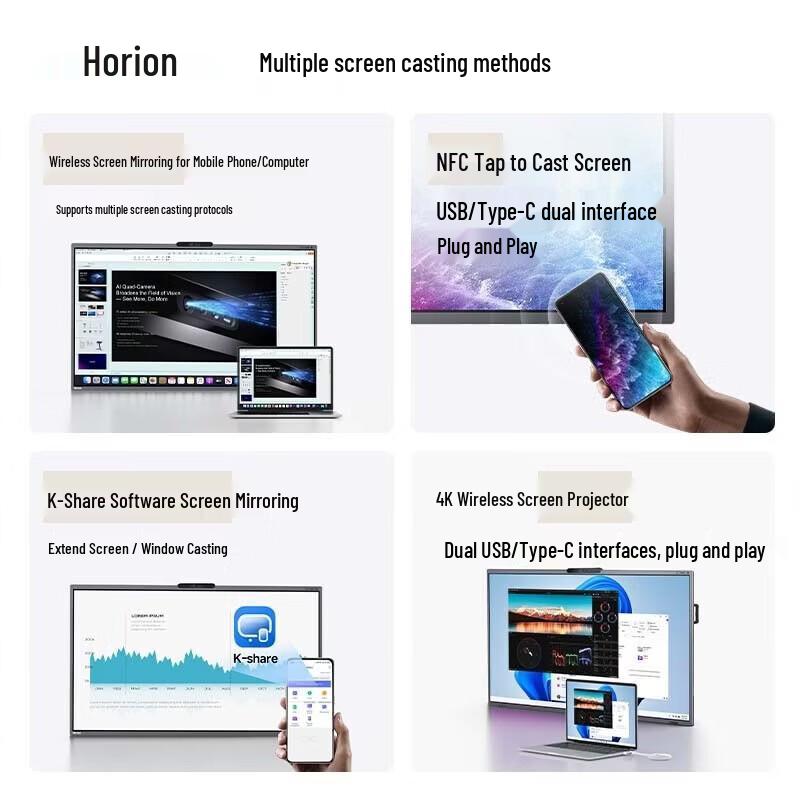 Horion E65 Enhanced 65-inch AI Smart Meeting Display (CN version)