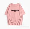 2025 Hot-selling American Letter Printing T-shirt Women's Pure Cotton Round Neck Loose Top European American INS Style