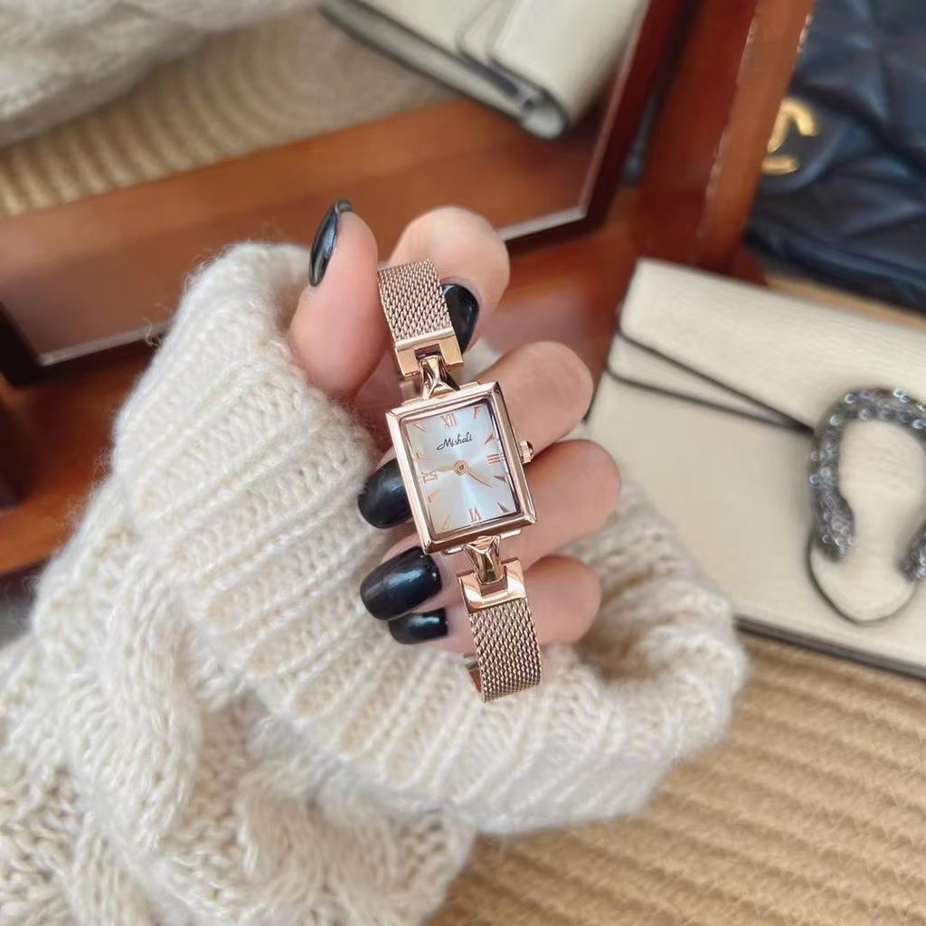 Cold Wind Metal Bracelet Watch Women'S Rectangular Student Watch Quartz Watch