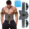 Dobíjecí EMS Fitness Masážní Pás - 6 Režimů, 18 Úrovní Intenzity, Stimulátor pro Trénink Svalů a Fyzioterapii, Napájený Lithiovou Baterií