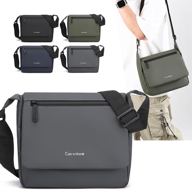 Men's Trendy Waterproof Multi-Pocket Crossbody Shoulder Bag for Travel and Casual Use