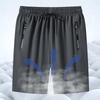 Men's Shorts For A Cool Summer With Four Sided Stretch, Wearing Five Quarter Length Shorts And Ice Silk Beach Pants