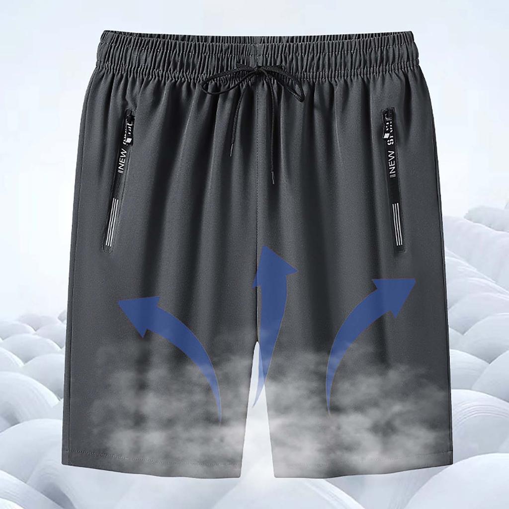 Men's Shorts For A Cool Summer With Four Sided Stretch, Wearing Five Quarter Length Shorts And Ice Silk Beach Pants