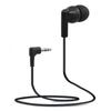 One Side In Ear Wired 3.5mm Music Earphones & Studio Gamer Headphones for Kids-Black 0.8m Cord