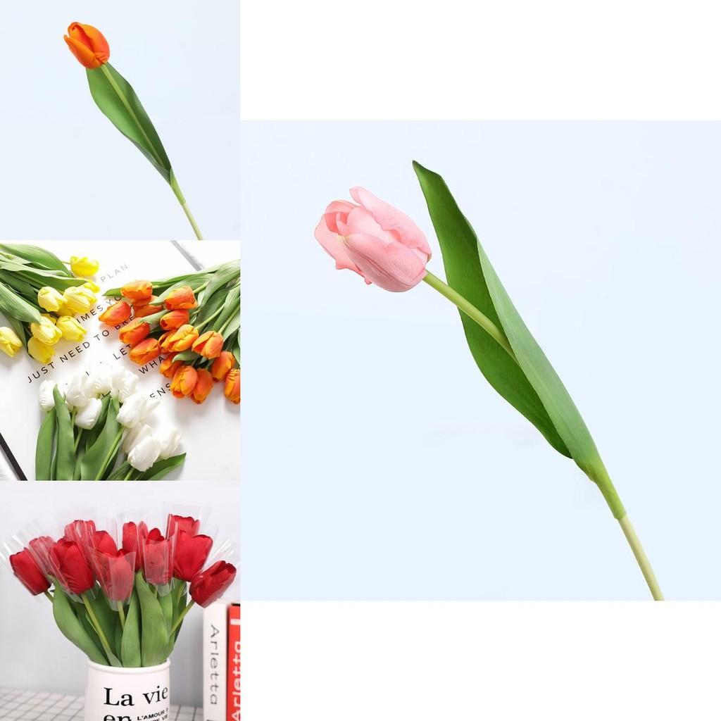Tulipa Gesneriana Artificial Flower Home Decor Wedding Bouquets For Photography And Events