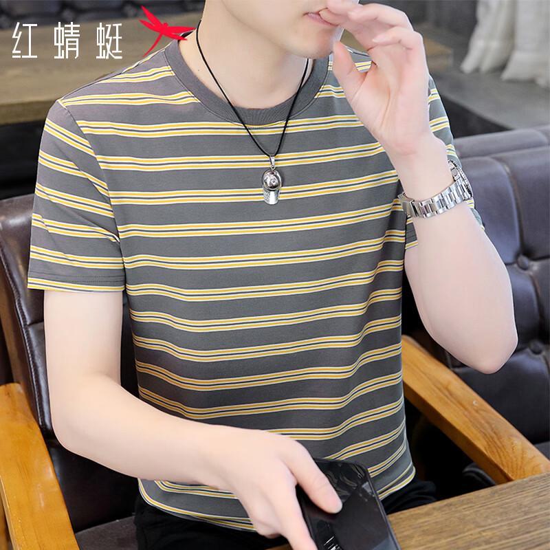 RED DRAGONFLY Men s Striped Short Sleeve T-Shirt 3XL