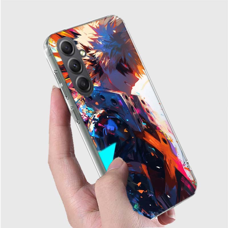My Hero Bakugou Katsuki Phone Case for Samsung A16 A26 A36 A56 A17 A37 A57 A07 A06 A02S A03 A04S A05S Galaxy Note 20 10 A50S A71